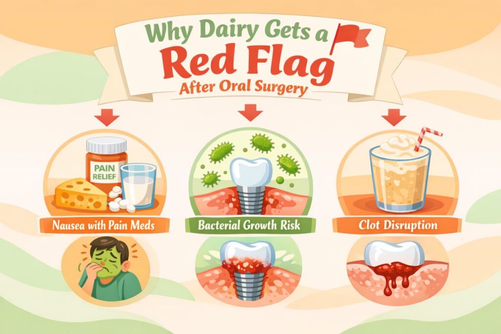 Why Dairy Gets a Red Flag After Oral Surgery